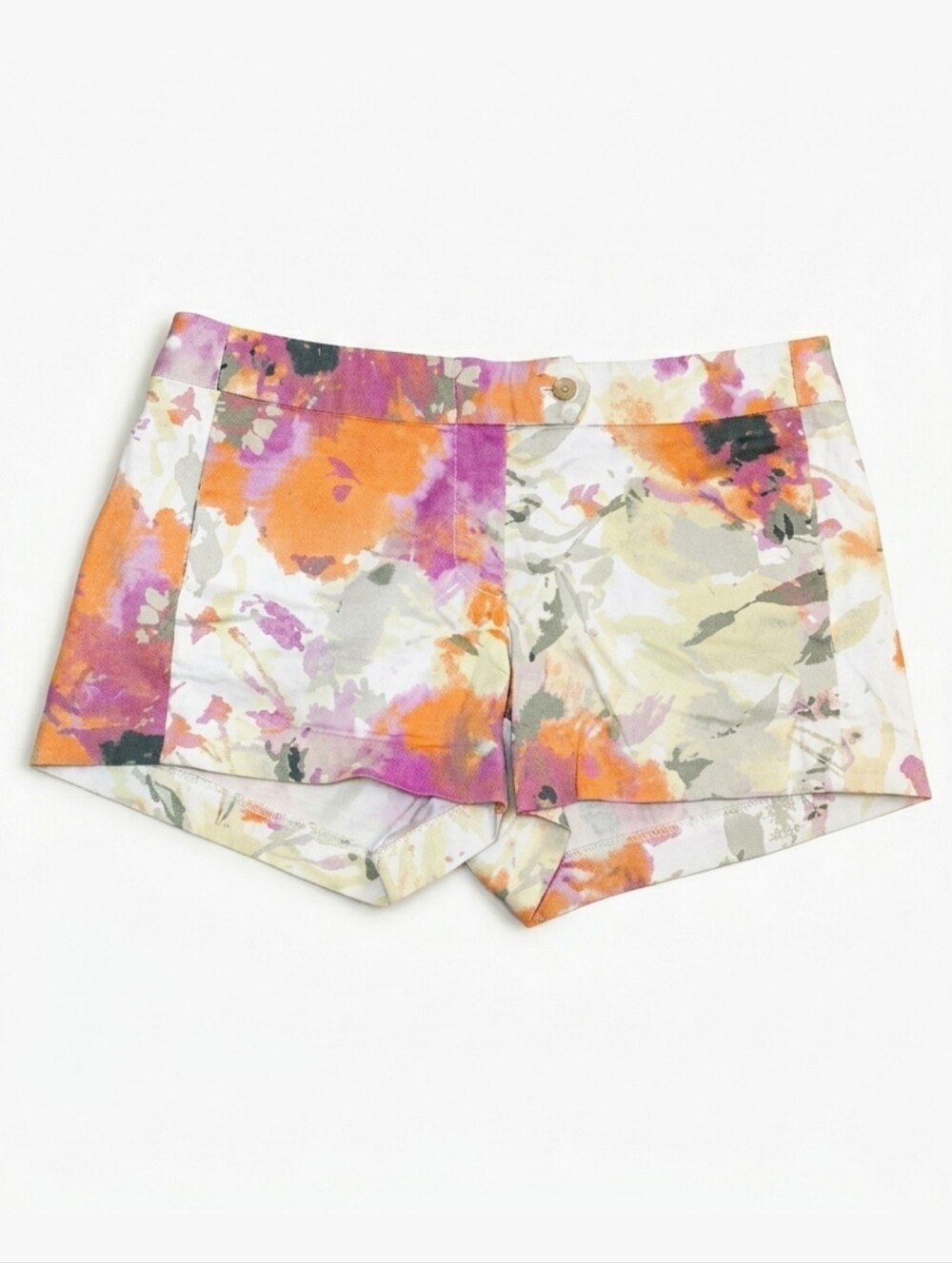 J.Crew City Fit Stretch Chino Short Floral Watercolor Cotton Mini Womens Size 6